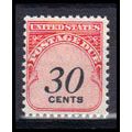 J98 30c Postage Due Barely Clears MNH KA0822