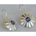 Blue mini sun earrings