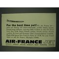 1960 Air France Ad - For the Best Time Yet