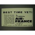 1960 Air France Ad - Best Time Yet