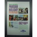 1960 Air France Ad - Enjoy a Parisian Holiday