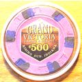 GRAND VICTORIA $500. CASINO CHIP - RISING SUN, ...
