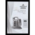 USER MANUAL: Bissell Little Green Proheat Pet