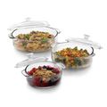 6-Piece Glass Bakeware Casserole Baking Dish Se...