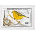 VIRGIN ISLANDS BRITISH 1990 BIRDS YELLOW WARBLE...