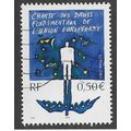FRA 2003 50c 'HUMAN RIGHTS CHARTER' FINE USED (...