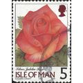 ISLE OF MAN, FLOWER, Silver Jubilee Rose, red 1...