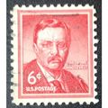 US Stamp #1039 used: 1955 6c Theodore Roosevelt...