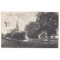 Idridgehay Church and School Derbyshire 1916 Po...