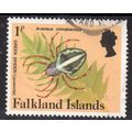 Falkland Isl Sg469a 1p Juvenile spider fine use...