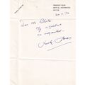 Jack Jones Transport & Workers Union Hand Signe...