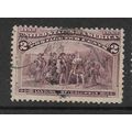 USA 1893 COLUMBIAN EXPOSITION 2c PURPLE LANDING...