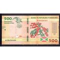 BILLET DE BANQUE BURUNDI 500 FRANCS 2018 PICK 5...