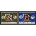 Grenada Royal Silver Wedding 2v 1972 MH SG#530-531