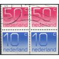 Crouwel Numeral: 10c & 50c Booklet Block - Neth...