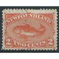 Newfoundland 1887 SG51 2c Orange-Vermillion Fin...