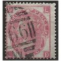 1865 SG92 3d Rose Plate 4 Wmk Large Garter Good...