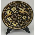 Damascene Gold Dove of Peace Design Round Decor...