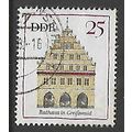 GERMANY EAST 1968 FAMOUS BUILDINGS 25pf TOWN HA...