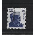 India.SG1074a 50p Nehru (Blue).Fine Used.June23