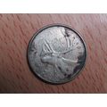 1965 Queen Elizabeth ll 25 Cents Canada Coin