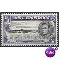 Ascension Island 1944 SG38b 1/2d Black & Violet...