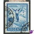 Argentina stamps SG1025 - 1959 - Ski Jumper 100...