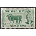Falkland Islands, 1952 1/2d George VI, SG 172 (...