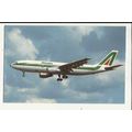 Aviation ALITALIA AIRBUS A300 B4-203 Postcard b...