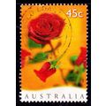 Australia 1997 Roses 45c Used Stamp Valentine