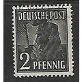 GERMANY 1947 GARDENER 2pf BLACK SG 928 FINE USED