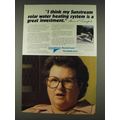 1978 Grumman Sunstream solar water heating system Ad