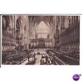 old postcard - York Minster, Choir East