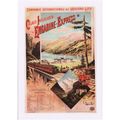 Railway Poster Art Postcard WAGONS LITS Calais ...