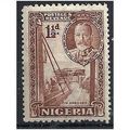 Nigeria 1936 SG36 1 1/2d Brown Mounted Mint . ..