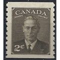 Canada 1950 SG420 2c Sepia Perf 9.5 x IMPERF Un...