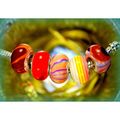 5 pcs Beads Charm Fit Euro Bracelet Bangle Craf...