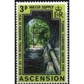 Ascension QEII 1977 Water Supplies 3p Tunnel Un...