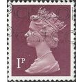 GB, Queen Elizabeth Machin, violet-brown 1980, 1p