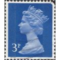 GB, Queen Elizabeth Machin, ultramarine 1971, 3p