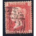 Sg43 1d red plate 103 fine used (D G) PR9