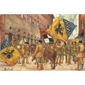 Art AQUILA Contrade di Siena Postcard (Istituto...