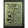 1920 W.L. Douglas Shoe Ad - Shoe Holds Its Shape