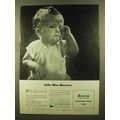 1945 Ansco Superpan Press Film Ad - Little Miss Mercury