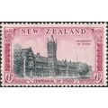 New Zealand KGVI 1948 Otago 6d Black & Rose Mou...