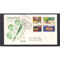 FDC Rose Craft Christmas 4 Stamps (Cachet-Typed...