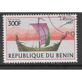 BENIN 1997 ANCIENT SAILING SHIPS 300F NORMAN KN...