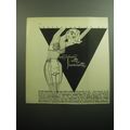 1958 Hollywood V-ette Vassarette Bra and Girdle Ad - Underneath it all