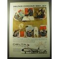 1960 Delta Air Lines Ad - Delta's Convair 880 Jet