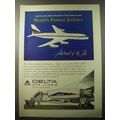1960 Delta Air Lines Ad - Delta Air Lines presents the Convair 880